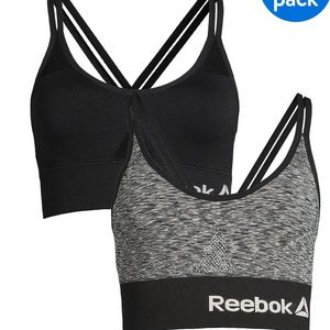 NEW! M Reebok Seamless Bralettes 2 Pack